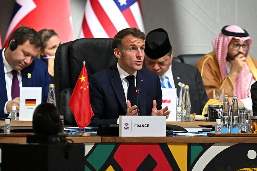 macron,-que-califico-a-la-otan-de-muerte-cerebral,-advierte-que-el-fin-del-g-20-se-acerca