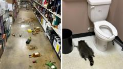 mapache-borracho-encontrado-desmayado-en-el-piso-de-una-licoreria-despues-de-irrumpir