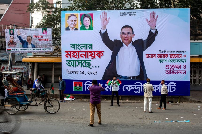 tarique-rahman,-favorito-en-las-elecciones-de-bangladesh,-pone-fin-al-exilio