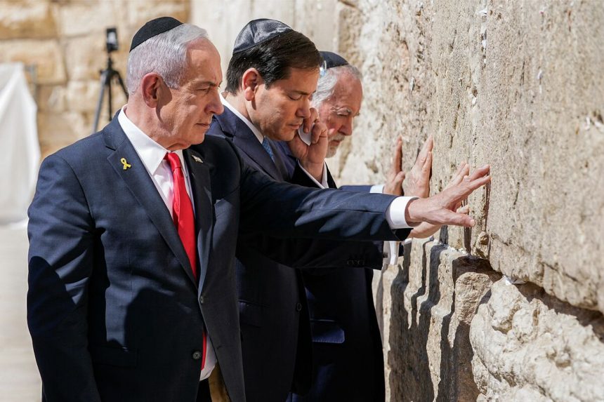 netanyahu-elogia-los-lazos-entre-estados-unidos-y-israel-mientras-rubio-visita-despues-de-la-huelga-de-doha