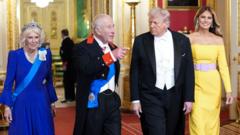 mira:-pomp-y-protestas-el-primer-dia-de-la-visita-al-estado-de-trump