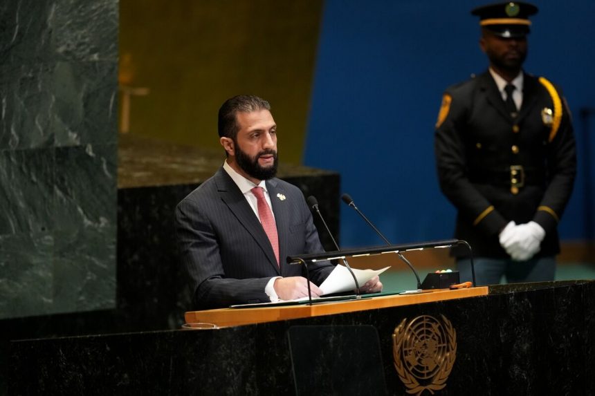 en-la-onu,-el-lider-de-siria-pide-ayuda-internacional-para-reconstruir-la-nacion-destrozada