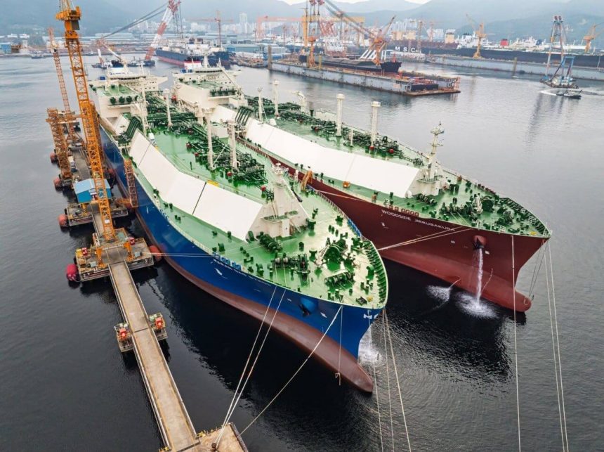 hanwha-ocean-completa-la-transferencia-de-gnl-de-envio-a-nave