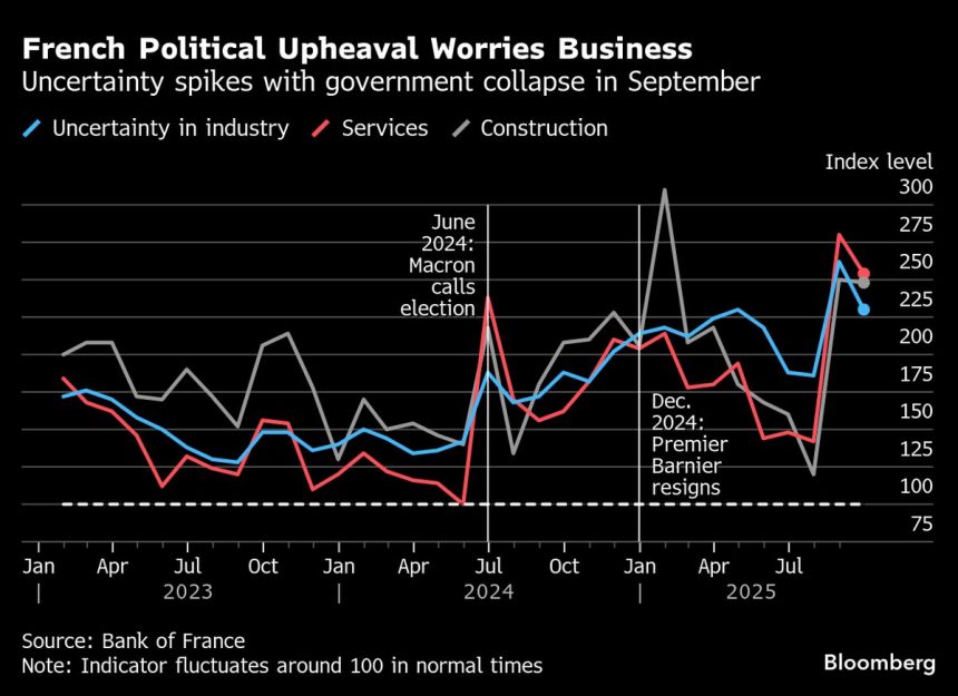 la-economia-francesa-esta-capeando-la-crisis-politica,-dice-el-banco-central