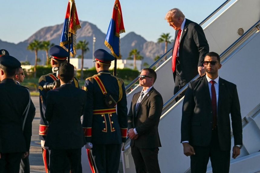 trump-llega-a-egipto-para-la-cumbre-de-paz-en-gaza-con-lideres-mundiales